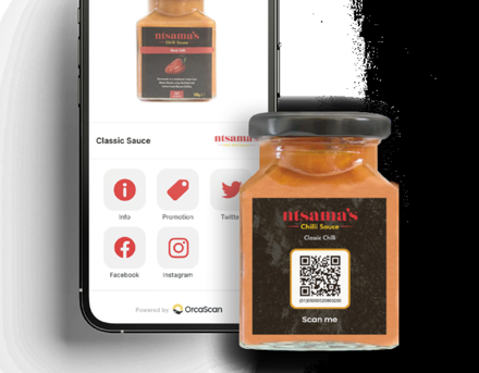 Chilisaus komt tot leven met QR-code van GS1 - Ntsama QR