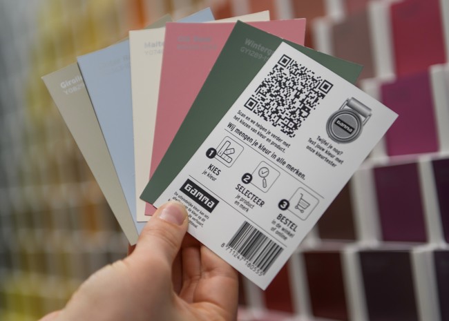 Producten met een QR Code powered by GS1 - Foto Kleurkaartje Landscape
